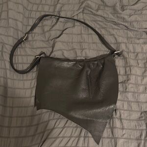NAPPA Black Leather Shoulder Bag